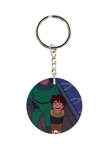 Adnan And Lina Anime Printed Keychain
