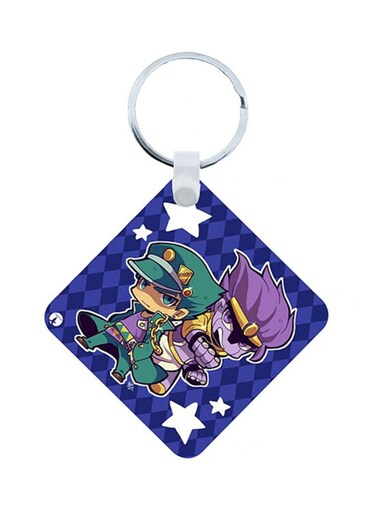 Jojo'S Bizarre Adventure Wooden Keychain