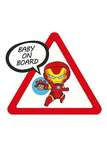 Superhero Baby On Board Vinyl Bumper Sticker Decal