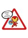 Superhero Baby On Board Vinyl Bumper Sticker Decal