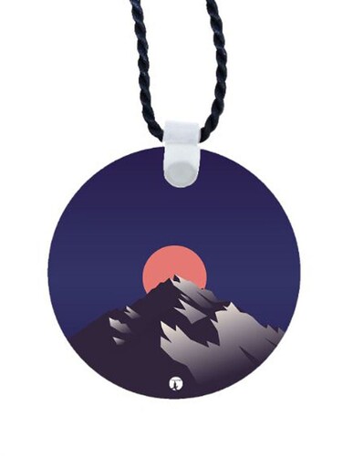 Mountain Printed Car Mirror Pendant