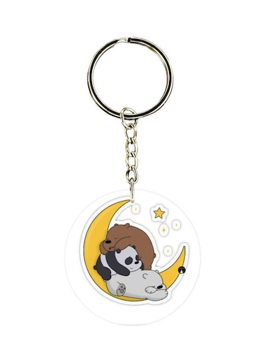 Cartoon Animals Printed Double Sided Keychain