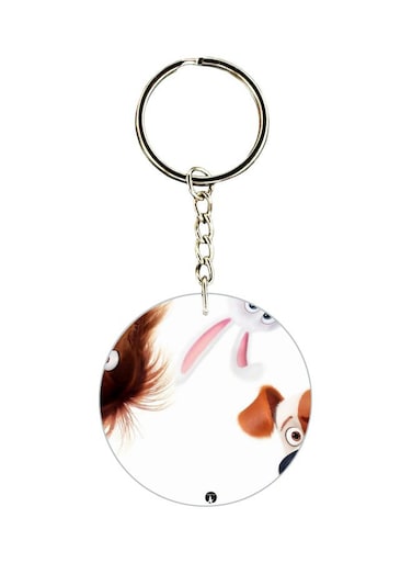 Double Sided The Secret Life Of Pets Printed Keychain