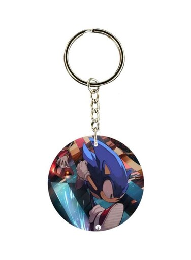 Double Sided Sonic Printed Keychain