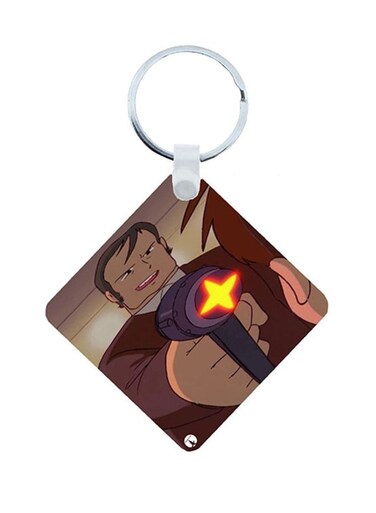 the Adnan And Lina Wooden Keychain