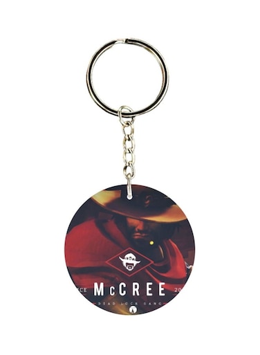 Video Game Overwatch Double Side Printed Keychain