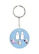 Milk Bottle Printed Single Sided Keychain