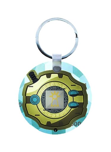 Digimon Anime Printed Wooden Keychain