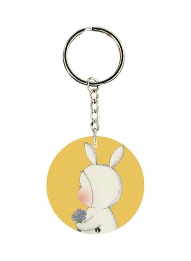 Cartoon Themed Single Sided Keychain