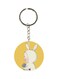 Cartoon Themed Single Sided Keychain