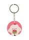 Cartoon Printed Double Sided Keychain