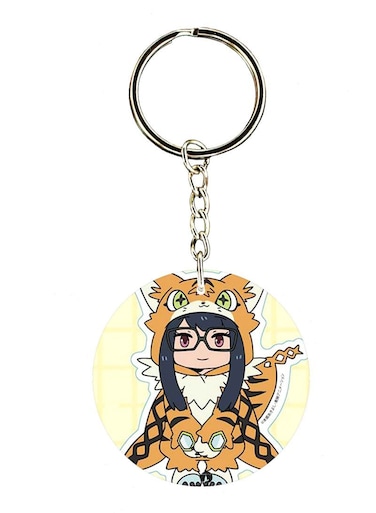 Double Side Anime Digimon Printed Keychain
