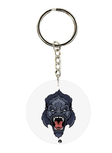 A Gorilla Double Side Printed Keychain