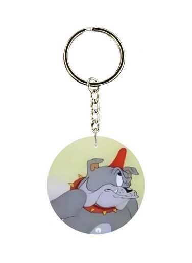 Cartoon Themed Single Sided Keychain
