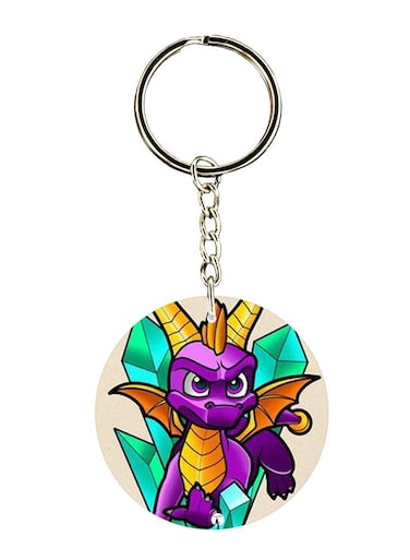Spyro Printed Keychain