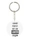 Double Sided English Phrases Printed Keychain