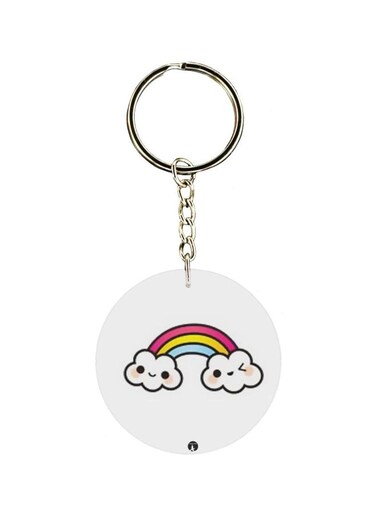 Rainbow Printed Keychain