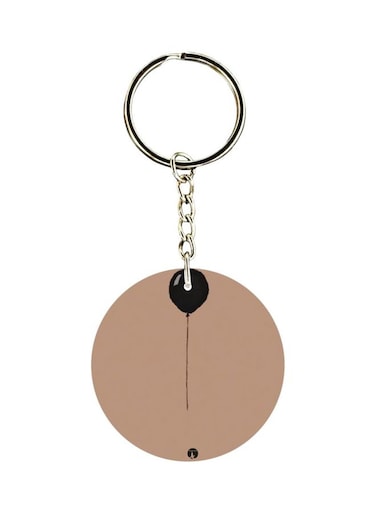 Double Sided Balloon Printed Keychain