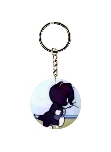 Tom Printed Double Sided Keychain