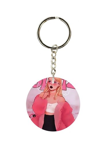Cartoon Character Printed Keychain