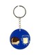 Biscuit With Milk Glass Printed Single Sided Keychain