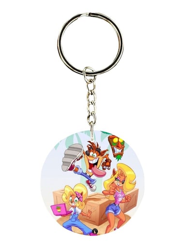 The Video Game Crash Printed Keychain