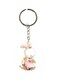 Rabbit Patterned Single Sided Keychain