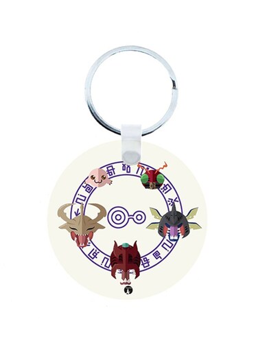 The Digimon Anime Wooden Keychain