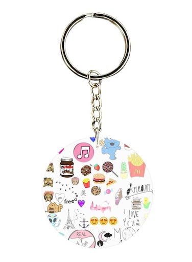 Random Things Printed Keychain