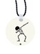 Skeleton Printed Car Mirror Pendant