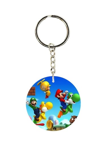 Cartoon Printed Double Sided Keychain