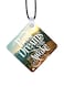 English Phrases Printed Car Mirror Pendant