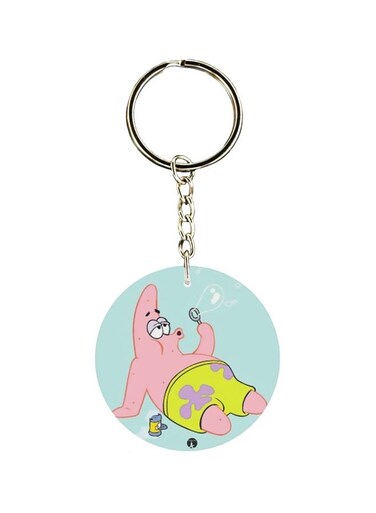 Patrick Star Printed Keychain