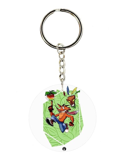 The Video Game Crash Double Side Printed Keychain