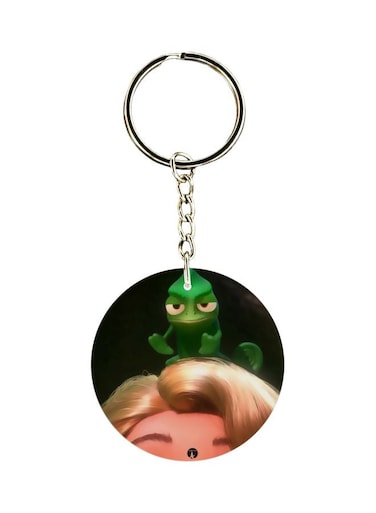 Double Sided Cartoon Character Printed Keychain