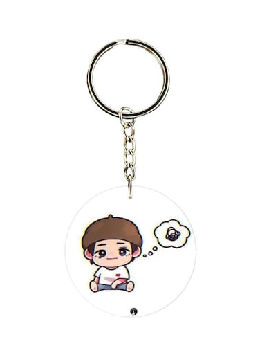 Cartoon Character Printed Keychain