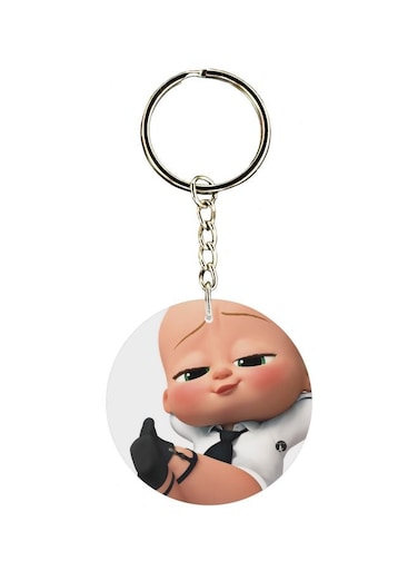 Baby Printed Double Sided Keychain