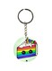 Double Sided Pastry Printed Keychain