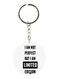 Double Sided English Phrases Printed Keychain