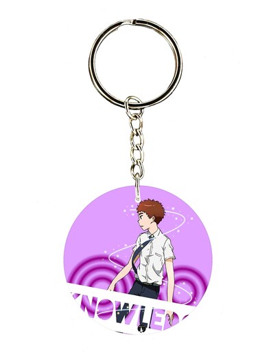 Double Side Anime Digimon Printed Keychain