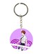 Double Side Anime Digimon Printed Keychain