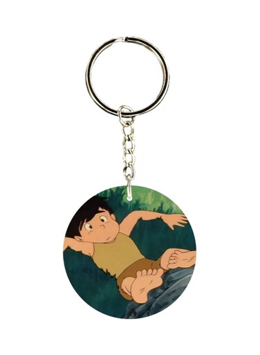 Adnan And Lina Anime Printed Plastic Keychain