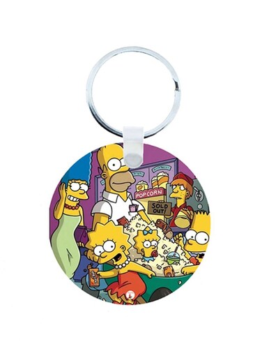 Simpsons Wooden Keychain