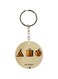 Bee Printed Dual Sided Keychain