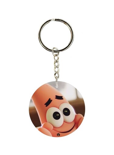 Cartoon Printed Dual Sided Keychain