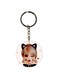 Single Sided Animie Girl Printed Keychain