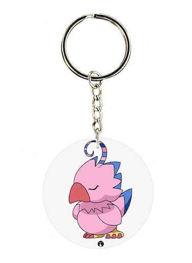 Anime Digimon Double Side Printed Keychain