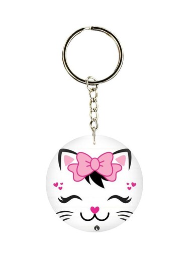Cat Printed Keychain