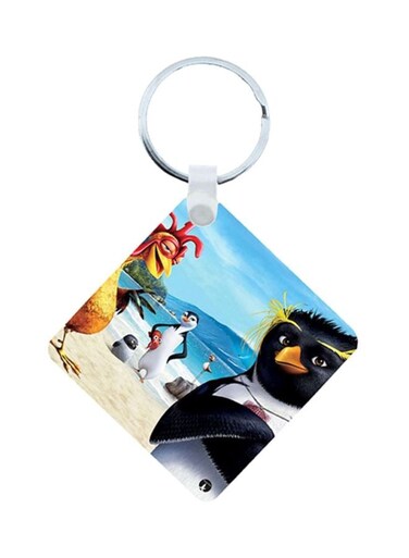 Surf's Up Wooden Keychain
