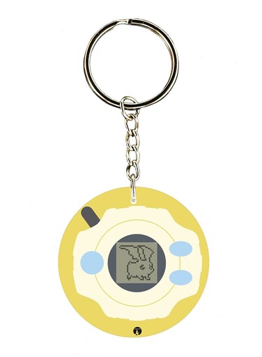 Double Sided Anime Digimon Printed Keychain